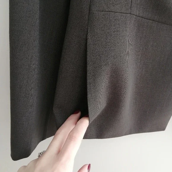 Akris Wool Summer Blazer Single Breasted with Hidden Snap Closure Size 10 - Picture 13 of 17